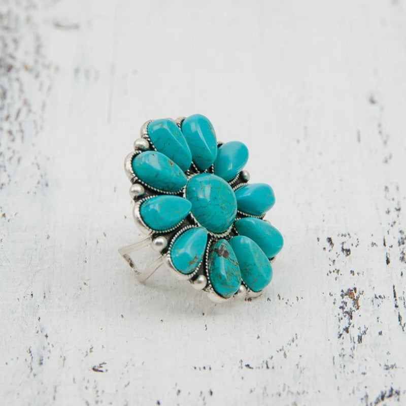 Wholesale Vintage Boho Turquoise Rings